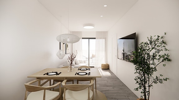 Lekre leiligheter med fellesbasseng på takterrasse og havnær beliggenhet - 100 meter fra stranden