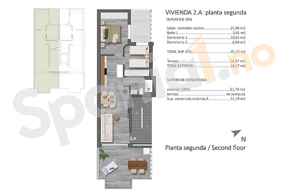 Nytt boutique-prosjekt like ved stranden - Moderne toppleilighet med felles takterrasse og basseng