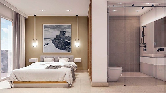 Ny Penthouse med turistlisens, kun 150 meter fra stranden - 3 soverom, 2 bad og flotte fellesfasiliteter