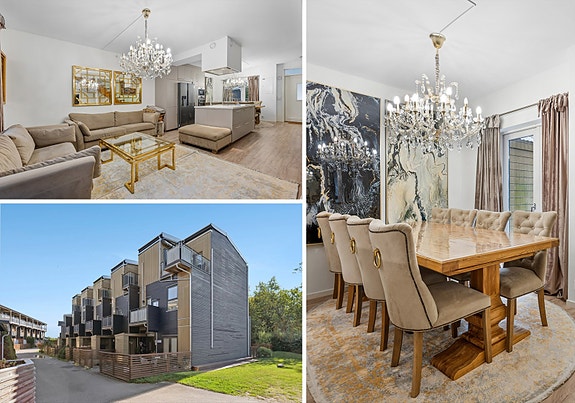 Robin Antonsen V/DNB Eiendom har gleden av å presentere Kongeveien 89B - En innholdsrik bolig over tre etasjer med barnevennlig beliggenhet