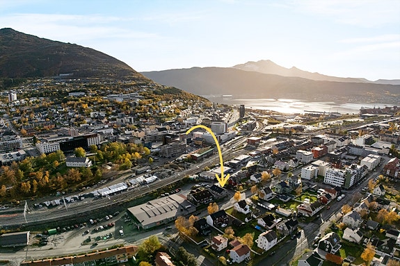 Her er det kort vei til dagligvarer og øvrige fasiliteter i sentrum