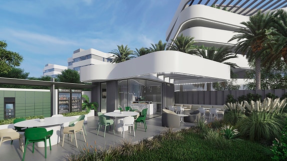 Moderne penthouse med solrik terrasse - Eksklusive fellesfasiliteter med basseng og spa