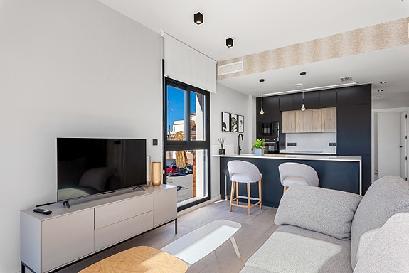 Penthouse-leilighet | Takterrasse på 70 m2 | 3 soverom og 2 bad | Nydelige fellesområder | Høye kvaliteter