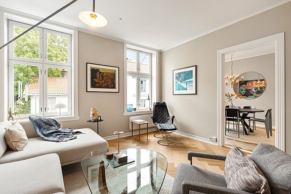 Velkommen til denne lyse og lekre boligen midt i hjertet av Frogner!