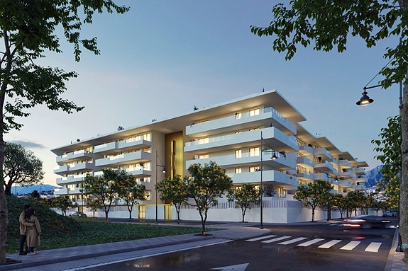 Eksklusiv penthouse - Resortfasiliteter, store terrasser og gode forbindelser - Parkering og bod