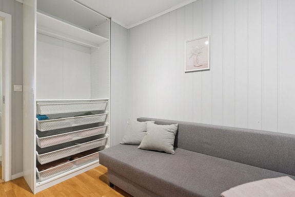 Praktisk og fleksibelt rom - her kan både arbeid og avslapning kombineres.