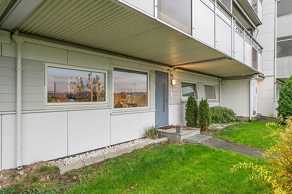 Et hyggelig bomiljø med marka som nærmeste nabo.