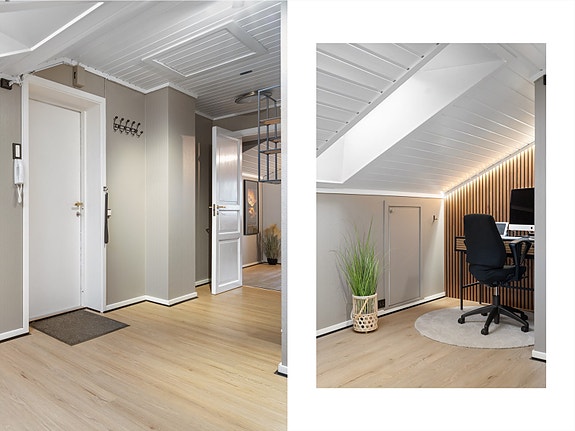 De lyse flatene og den lune fargetonen skaper et godt førsteinntrykk