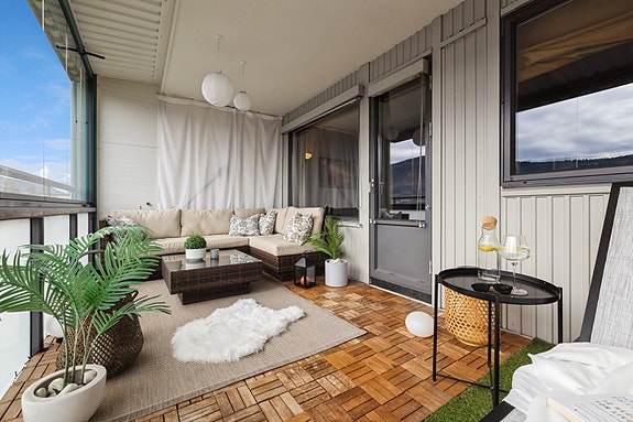 Koselig og flott terrasse