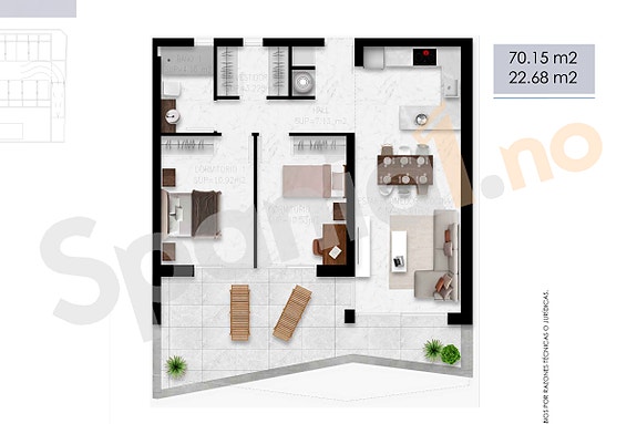 NYBYGG! Moderne leilighet kun 250 meter fra stranden - Romslige terrasse, havutsikt og alt inkludert