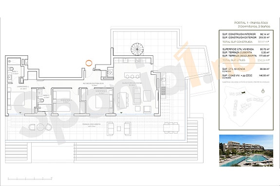Penthouse med 3 soverom og stor terrasse - Sjøutsikt og moderne komfort i Mijas