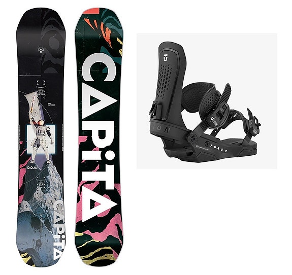 CAPiTA D.O.A Snowboard 152-154-156 m/ Union Force Bindinger