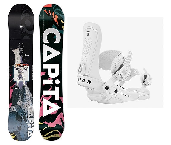 【2点セット】capita DOA✖️union force Capita DOA & Union Force Snowboard Package | Robin Hood