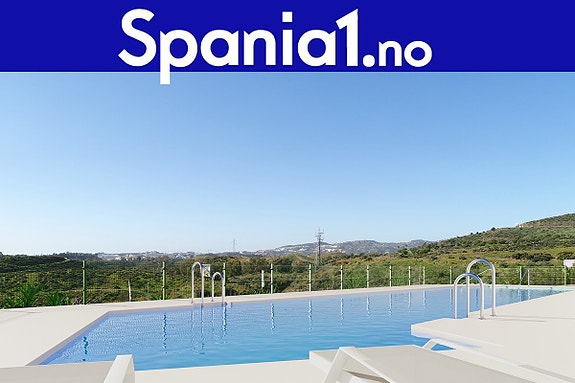 Penthouse i Mijas - 3 soverom, stor takterrasse, panoramautsikt og basseng