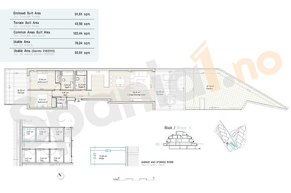 Leilighet i nytt prosjekt - Med basseng, spa og kort vei til stranden
