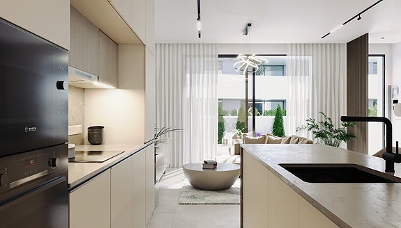 Moderne rekkehus med privat basseng - Ligger i resort med leiligheter og fellesanlegg