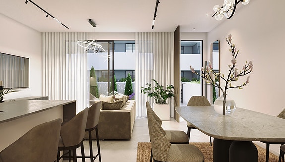 Moderne rekkehus med privat basseng - Ligger i resort med leiligheter og fellesanlegg