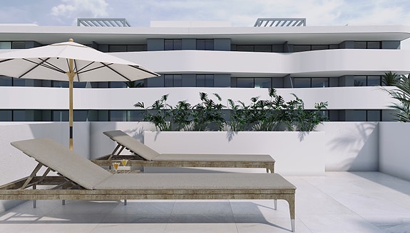 Moderne rekkehus med privat basseng - Ligger i resort med leiligheter og fellesanlegg