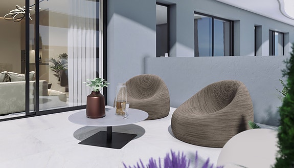 Moderne rekkehus med privat basseng - Ligger i resort med leiligheter og fellesanlegg