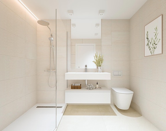 Nøkkelferdig leilighet med 4 soverom nær stranden - Moderne bolig med basseng og treningsrom