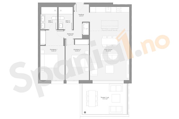 Moderne leiligheter med 2 og 3 soverom i Estepona - Basseng, treningsrom og coworking