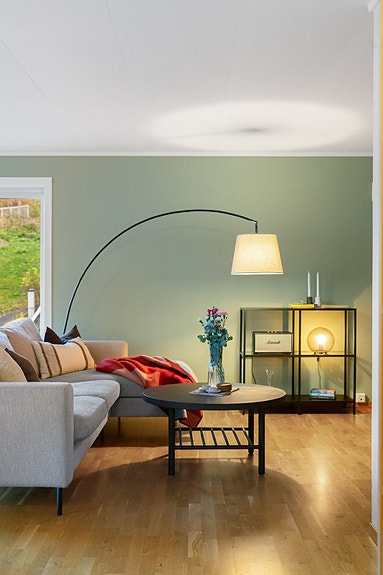 Hyggelig sofakrok hvor du kan slappe av og nyte late kvelder på sofaen