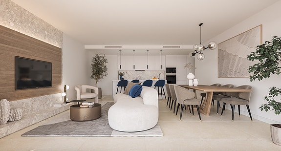 Penthouse leilighet med 3 soverom - Store terrasser med fantastisk havutsikt - Flotte fellesområder!