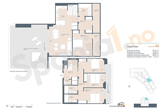 Ny Penthouse med 4 soverom - Kun 5 minutter fra stranden, havnen og sentrum
