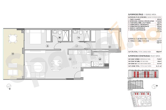 Nybygg med 2 og 3 soverom og resort-følelse kun minutter fra sjøen - Høy standard og flotte fellesfasiliteter