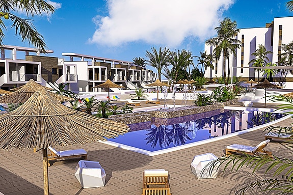 500 meter til nydelig strand | Leilighet med 3 soverom og 2 bad | Flotte fellesområder