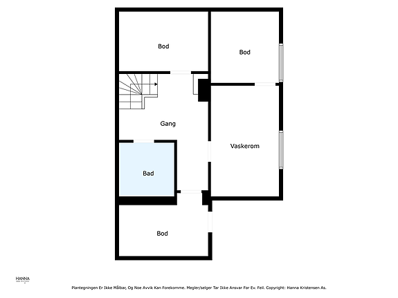 Plantegning kjelleretasje