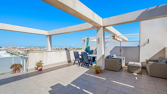 Toppleilighet med havutsikt - Kun 250 meter fra stranden i Santiago de la Ribera