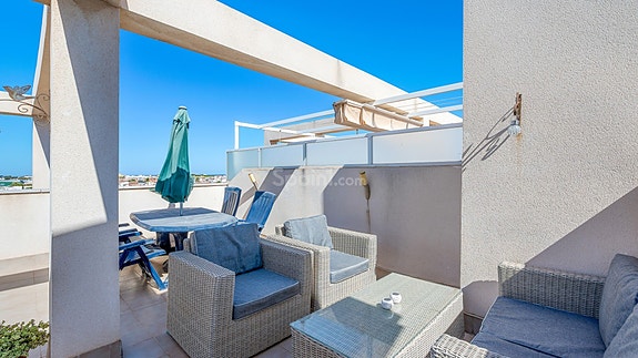 Toppleilighet med havutsikt - Kun 250 meter fra stranden i Santiago de la Ribera