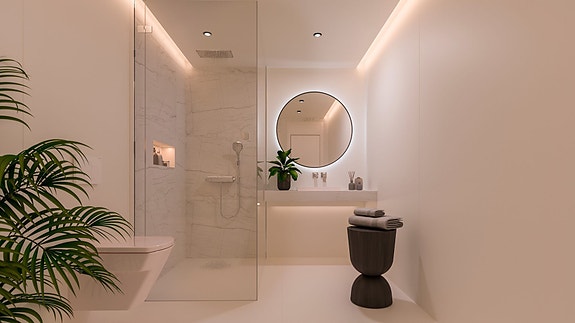 HAVUTSIKT! Penthouse med stor terrasse på 51m² - Nydelige fellesområder