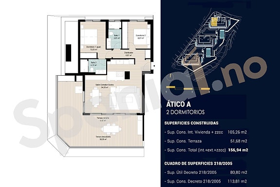 HAVUTSIKT! Penthouse med stor terrasse på 51m² - Nydelige fellesområder
