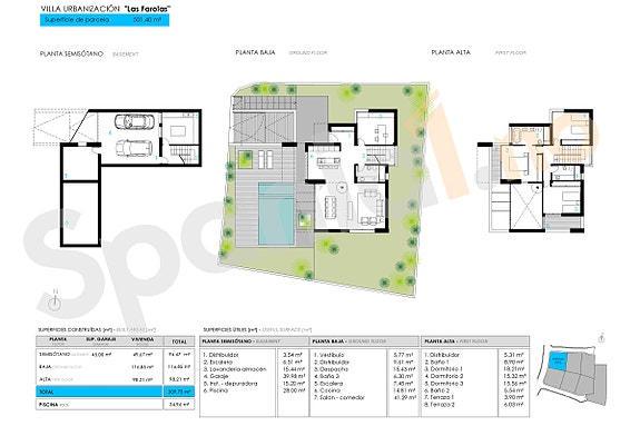 Ny luksusvilla med 4 soverom og 3 bad - Kun 100 meter fra stranden - Hage med basseng - Garasje