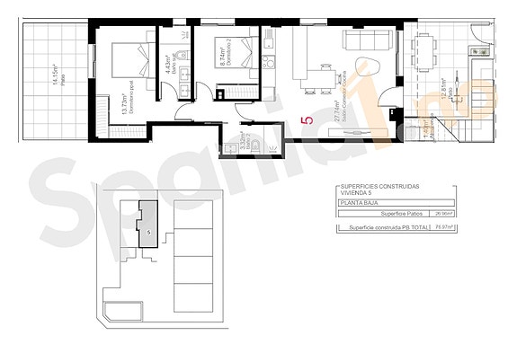 Siste ledige! Leilighet med 2 soverom og 2 bad | To terrasser | Fellesområde med basseng | Ferdigstilt 2025