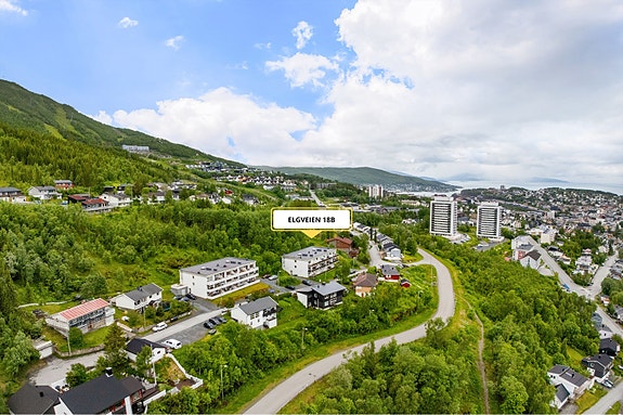 Leiligheten ligger i et ettertraktet og rolig boligområde