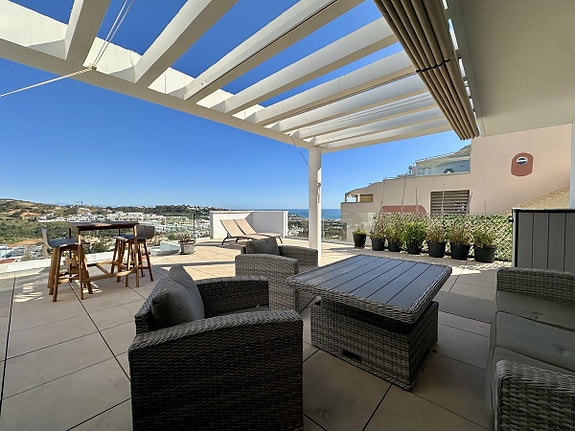 Eksklusiv penthouse med panoramautsikt - Fellesområde med spa, trening, lekeplass og paddle baner - 3 soverom og 2 bad