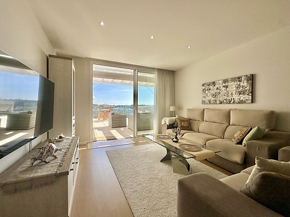 Eksklusiv penthouse med panoramautsikt - Fellesområde med spa, trening, lekeplass og paddle baner - 3 soverom og 2 bad