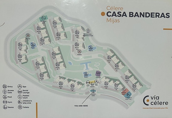 Eksklusiv penthouse med panoramautsikt - Fellesområde med spa, trening, lekeplass og paddle baner - 3 soverom og 2 bad