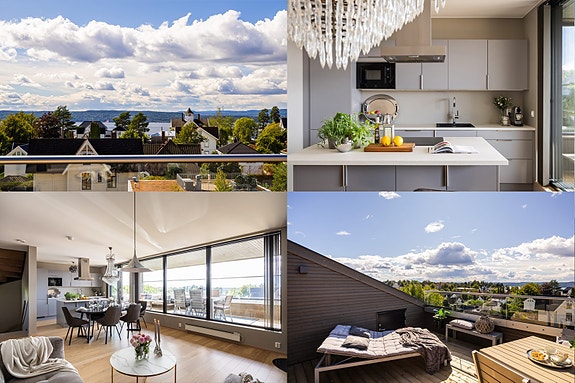 Velkommen til Ekebergveien 223 D - Boligen ligger flott til med fantastisk utsikt overnærområdet og sjøen