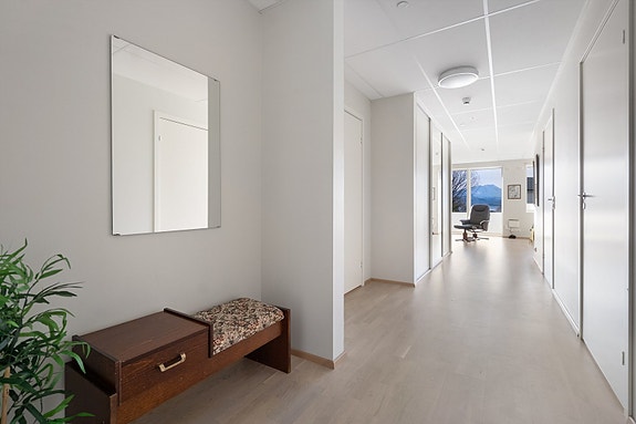 Gang med god plass til sko og yttertøy