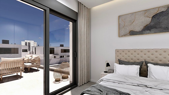 Eksklusiv villa med 3 soverom, privat basseng og takterrasse i Benijófar