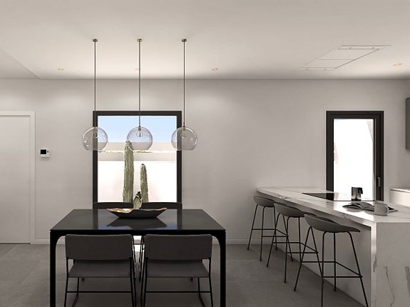 Eksklusiv villa med 3 soverom, privat basseng og takterrasse i Benijófar