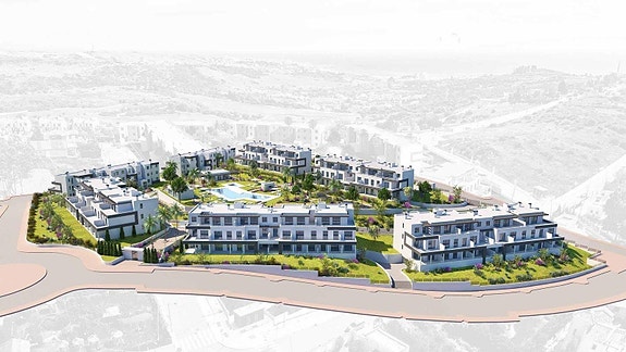 Leilighet med 3 soverom og romslig terrasse i eksklusivt boligkompleks med basseng og treningsrom