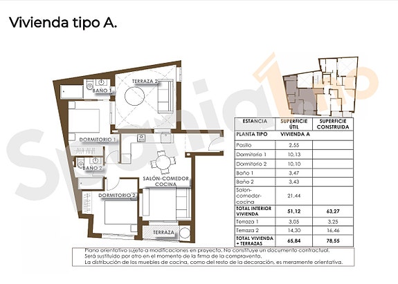 Sentralt beliggende leilighet ved Playa del Cura - 2 soverom og stor terrasse - Felles takterrasse