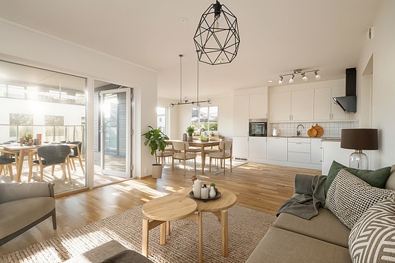 EiendomsMegler1 v/Guro Borsodi Bakka presenterer Jernverksgata 2! (Digital møblering, kun en illustrasjon)