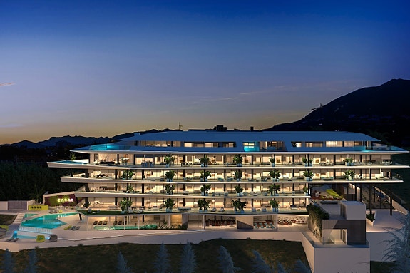 Sikre deg en av Costa del Sols mest eksklusive leiligheter! Panoramautsikt | Terrasse på 191 m2 med basseng | 3 soverom