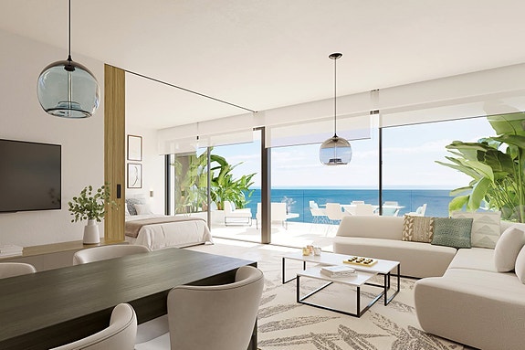 Sikre deg en av Costa del Sols mest eksklusive leiligheter! Panoramautsikt | Terrasse på 191 m2 med basseng | 3 soverom